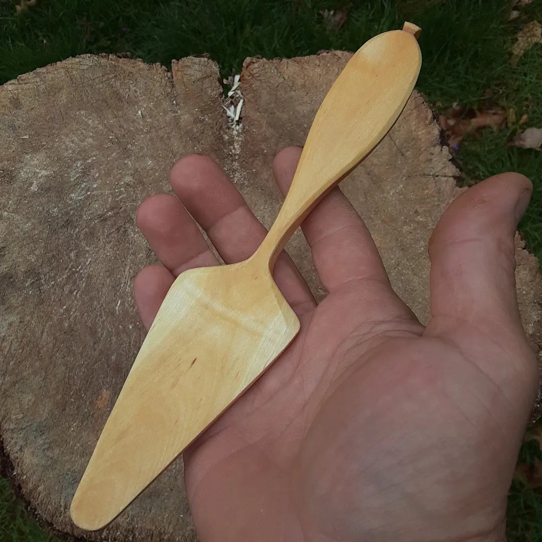 Image of Handcarved pie server! (One Available)