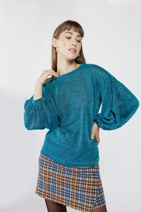 Image 1 of MAGLIA MIAMI LUREX TURCHESE €92 - 50%