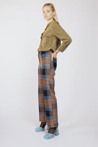 Image 2 of PANTALONE PALERMO CHECK NERO € 151 - 50%