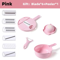 Pink  color12 in 1 vegetable chopper cut/slice/shred 