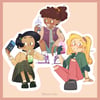 STICKERS Amphibia - Girls & boba tea