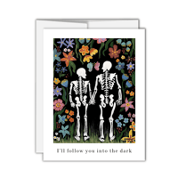 Into The Dark greeting card