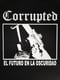 Image of CORRUPTED 'EL FUTURO EN LA OSCURIDAD' BLACK T-SHIRT 