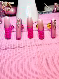 Image 1 of Hot pink crocodile pattern  Valentino  Acrylic 