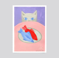 Image 6 of Cat likes fish