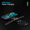 Magnetic Safe/ Foldable Wireless Charger Stand 3 in 1  