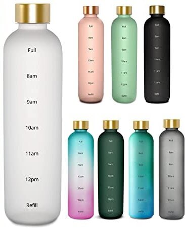Image of Aesthetic Timestamp Water Bottle