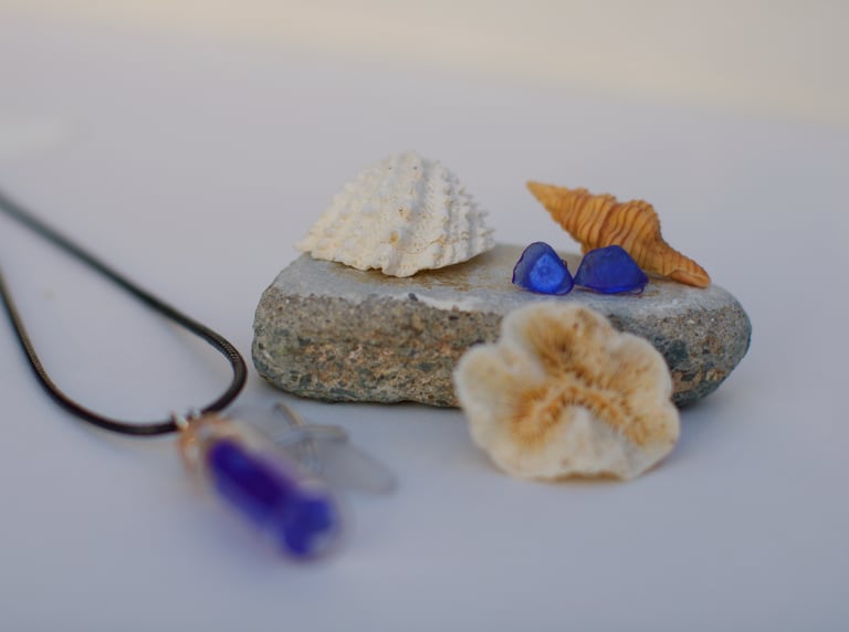 Sea Glass Studs Image 2