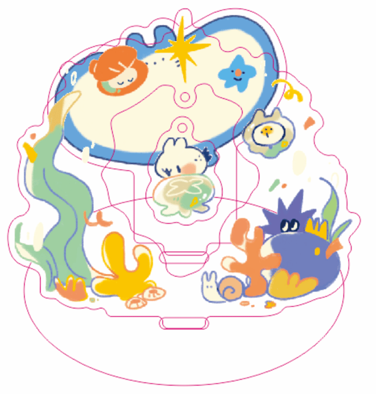 seafoam standee Image 3