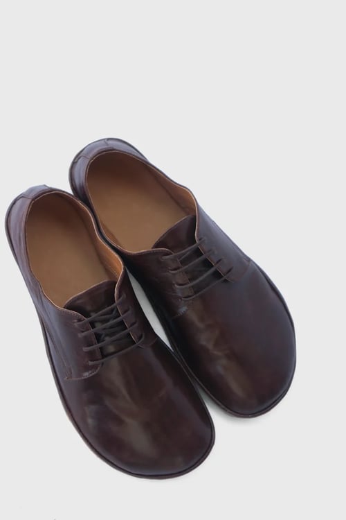 Image of Plain Toe Derby - Glorious Brown - Ready to ship - 42 EU