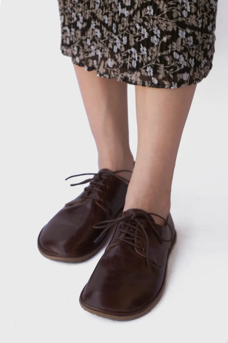 Image of Plain Toe Derby in Glorious Brown - Ready to ship - 42 EU