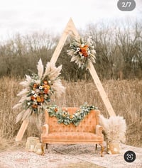 Wedding triangle  arch available for rent 