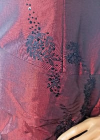 Image 11 of Y2K Red Prom Dress, Beaded, Party, Evening, Nicholas Millington, UK Size 8