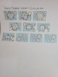 Image 1 of Dice Set Stamp Washi Tape