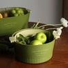 Japanese Simple Double Layer Fruit and Vegetable Drain Basket 
