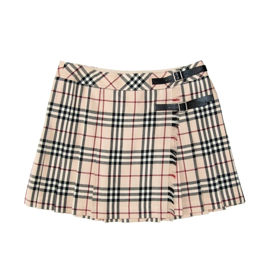 Image of Burberry Nova Check Kilt Mini Skirt
