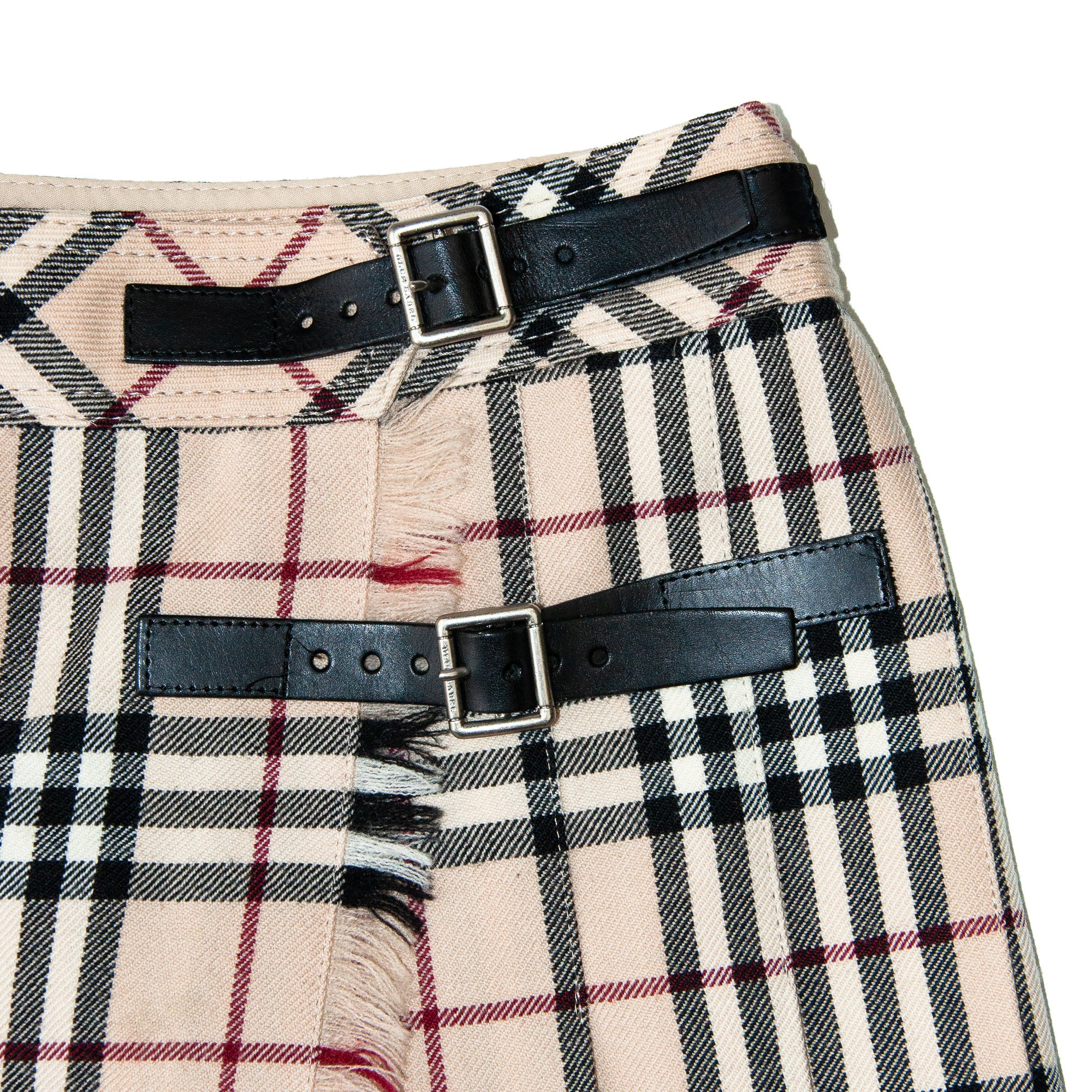 Image of Burberry Nova Check Kilt Mini Skirt