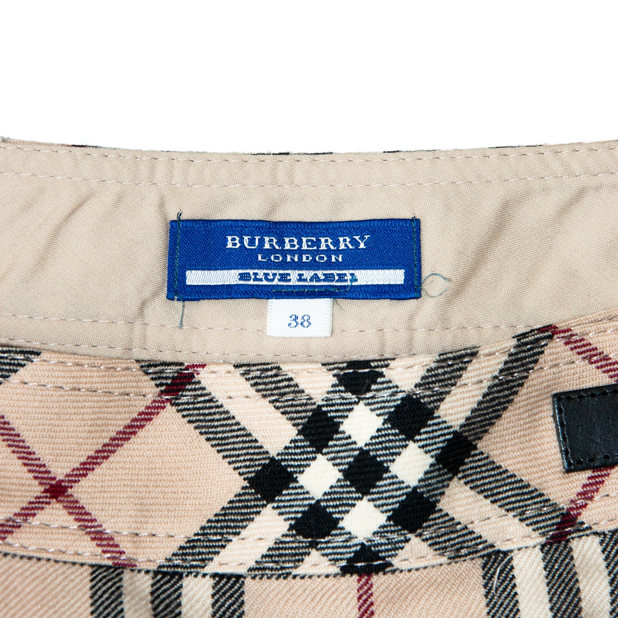 Image of Burberry Nova Check Kilt Mini Skirt