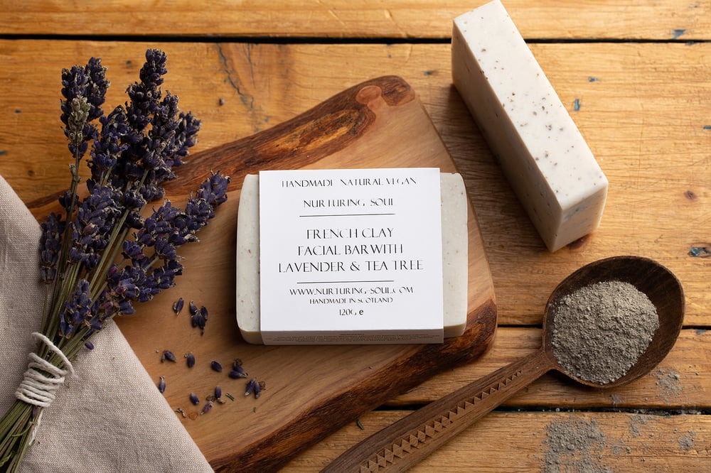 Image of French Clay Facial Bar With Lavender & Tea Tree