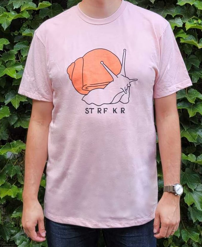 Image of Snail T-Shirt (Heather Peach)