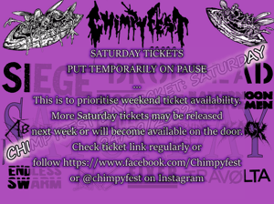 Image of Chimpyfest Day Ticket: SATURDAY 24/09/2022