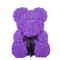 Image of Artificial Flowers 25cm Rose Bear Purple