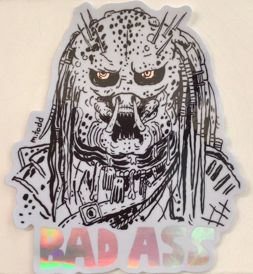 Image of (Mark Todd) Bad Ass Sticker