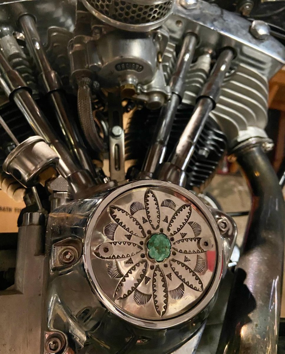 WL&A Handmade Sterling Silver Emerald Valley - Shovelhead Points Cover ...