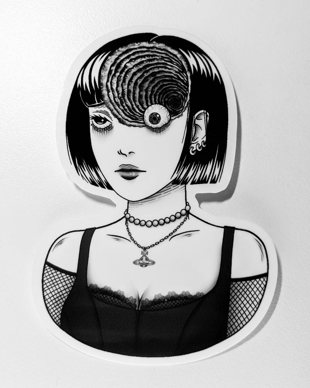 'GOTH SPIRAL GIRL' STICKER