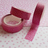 Pink speckled washi tape