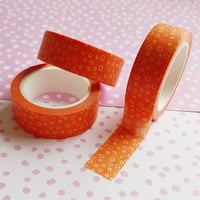Orange circles washi tape