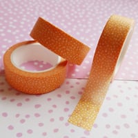 Speckled orange washi tape