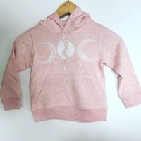 Image 2 of Kid's Cream Pink Sweat-shirt *Triple Moon*