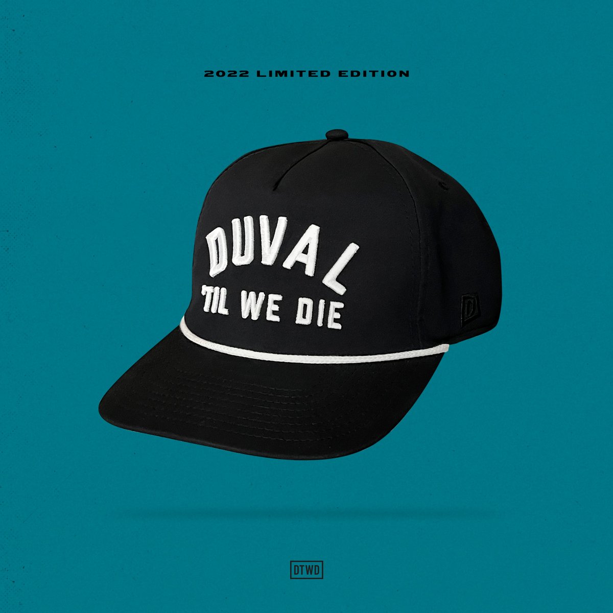 Image of Duval Til We Die - black rope hat 