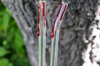 Image 3 of Blood Drips Glass Straw