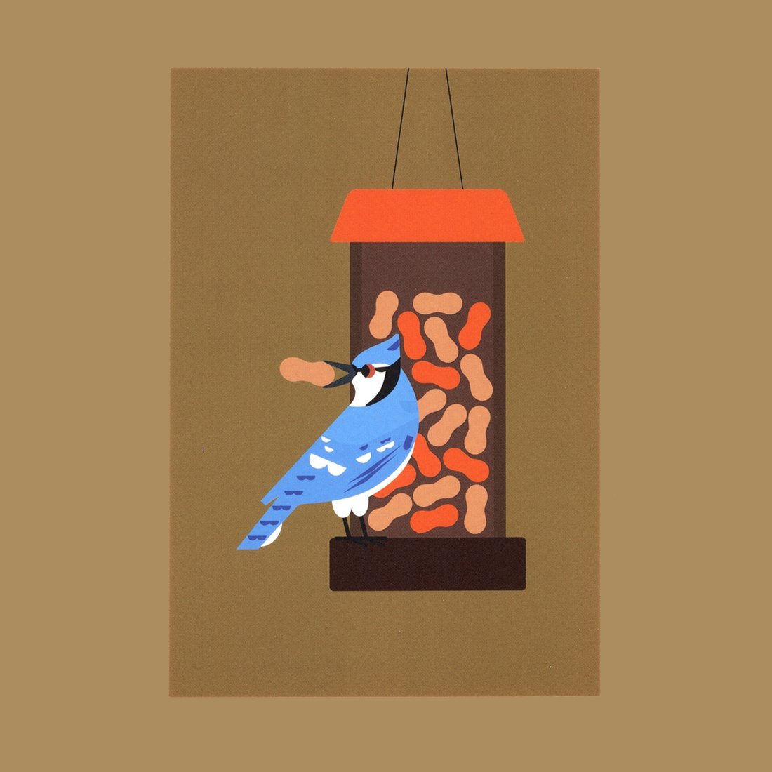 Image of PB & Blue Jay Postcard Print