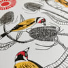 Goldfinches & Teasels A3 Riso Print