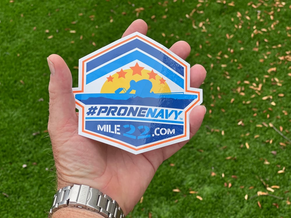 Image of #ProneNavy Sticker 