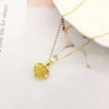 Yellow Gold Genuine Heart Pendant Necklace Gold Chain