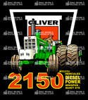 Apparel - Classic Oliver 2150 Row Crop, Rear Duals - TD 11D, TD 11L