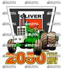Apparel - Classic Oliver 2050 Row Crop, Rear Duals - TD 15D, TD 15L