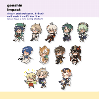 Genshin Impact Die-cut Stickers