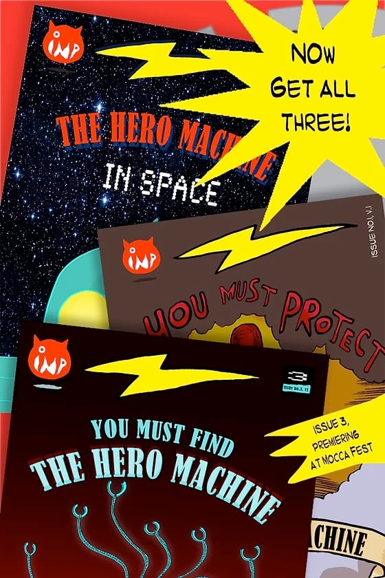 Image of All three HERO MACHINE COMICS