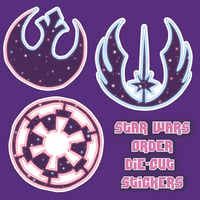 Star Wars Orders die-cut stickers