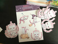 Image 1 of  Pumpkin the Nekomata stickersheet
