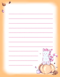 Image 3 of Pumpkin the NekoMata Notepads 