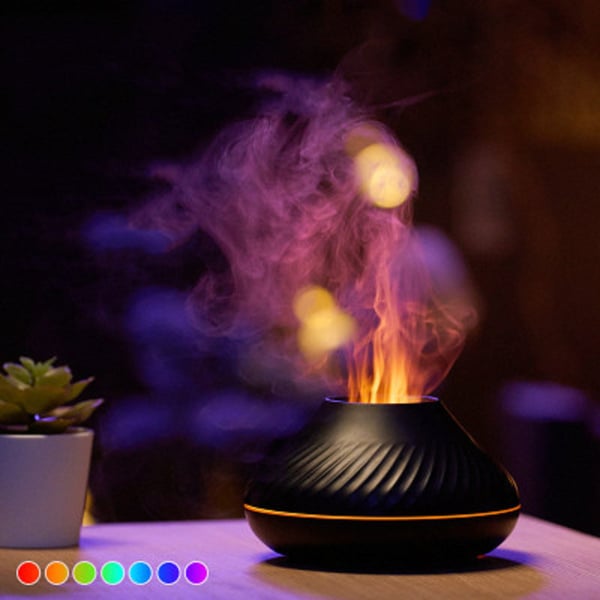 Image of New Colorful Flame Aroma Diffuser