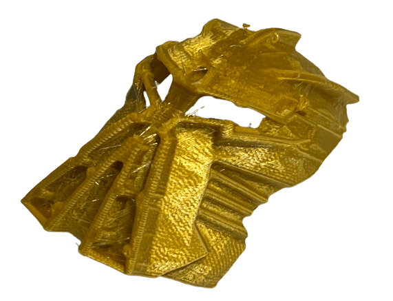 Image of Bionicle Kanohi Ignika (FDM Plastic-printed, Pearl Gold)
