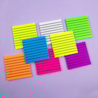 Image 2 of Lined Transparent Sticky Notes