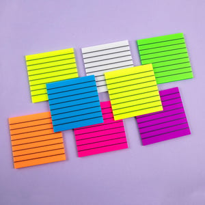 Image of Lined Transparent Sticky Notes